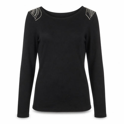 Womens UK Size 12 H&M Black Pullover Jumper