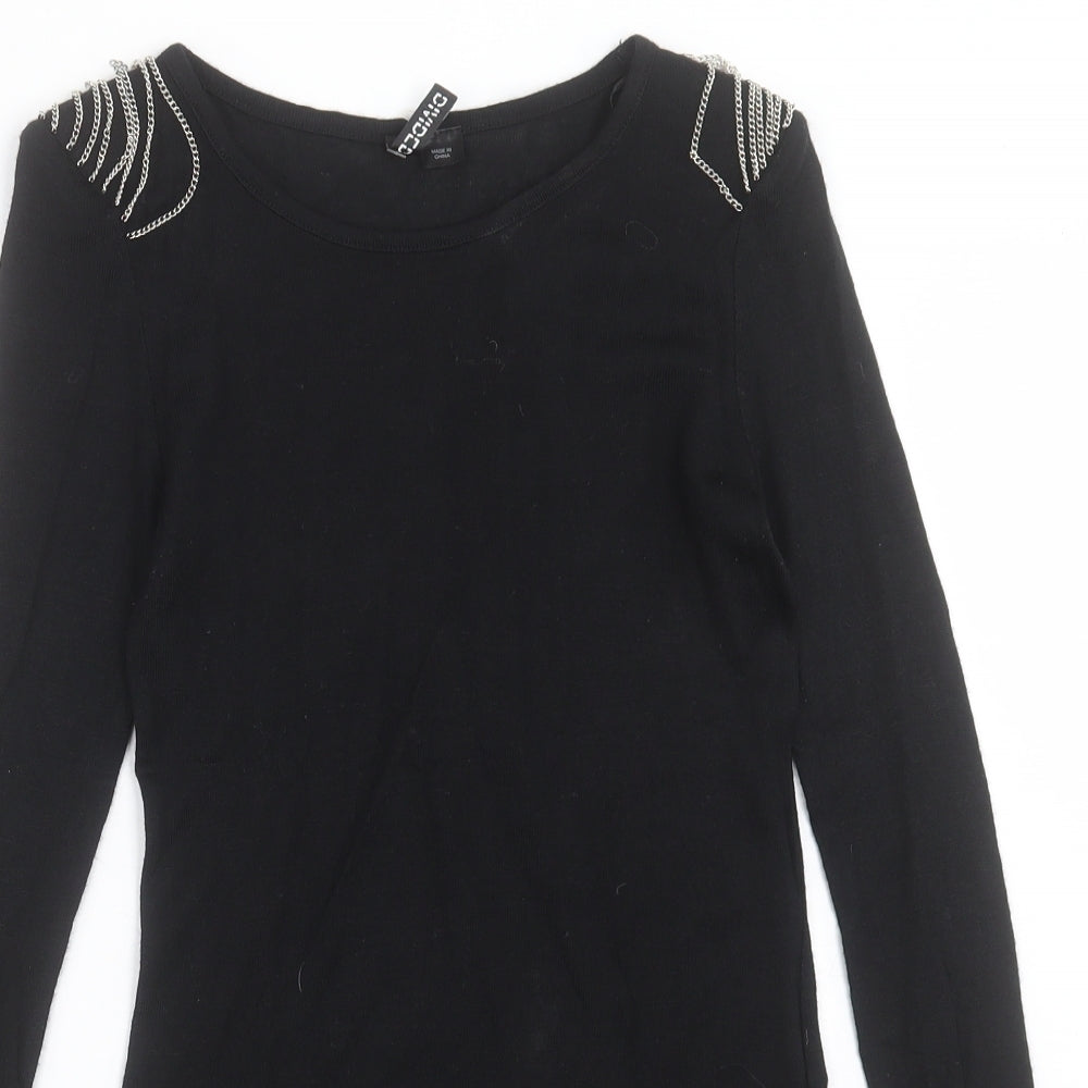 Womens UK Size 12 H&M Black Pullover Jumper
