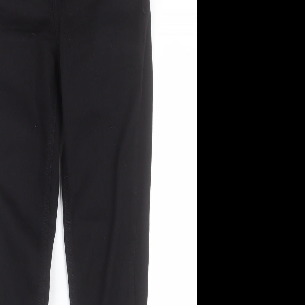 Topshop Womens Black  Cotton Skinny Jeans Size 26 in L30 in Regular Button