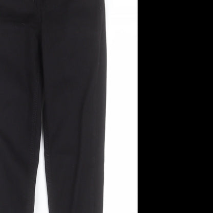 Topshop Womens Black  Cotton Skinny Jeans Size 26 in L30 in Regular Button