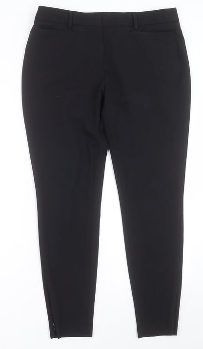 Womens UK Size 10 NEXT Regular Fit  Black Trousers