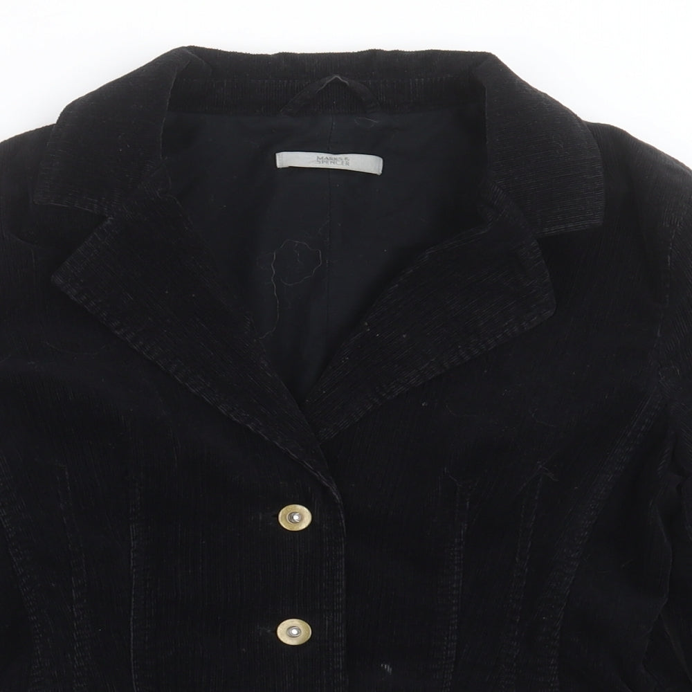 Womens UK Size 8 Marks and Spencer Black Jacket