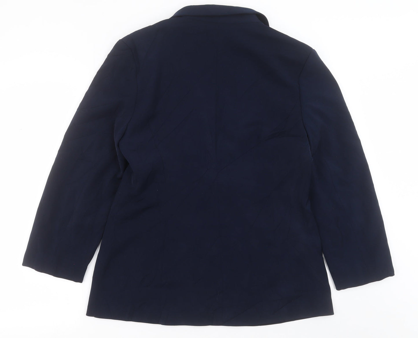 AMARANTO Womens Blue   Jacket Blazer Size 14  Button