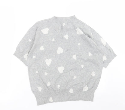 Womens UK Size S Marks and Spencer Grey Pullover Jumper