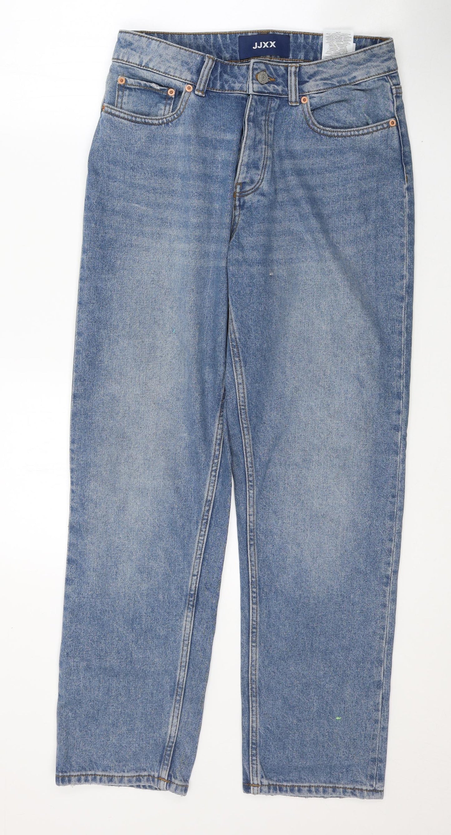 JJXX Mens Blue  Cotton Straight Jeans Size 27 in L30 in Regular Button
