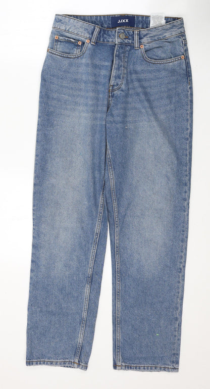 JJXX Mens Blue  Cotton Straight Jeans Size 27 in L30 in Regular Button