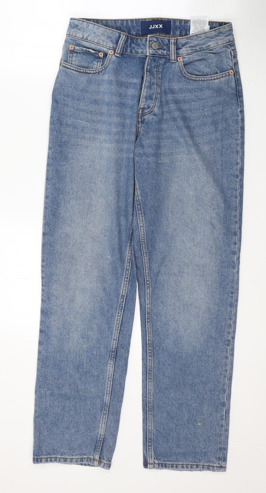 JJXX Mens Blue  Cotton Straight Jeans Size 27 in L30 in Regular Button