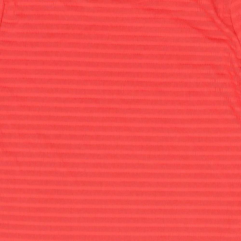 Papaya Womens Red  Polyester Jersey T-Shirt Size 16 Round Neck