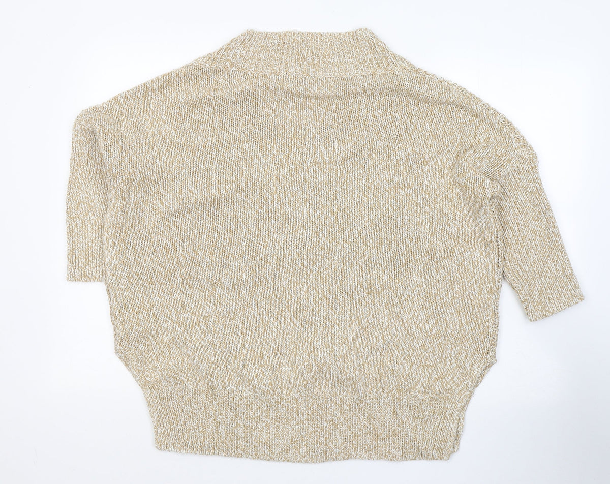 Womens UK Size M H&M Beige Pullover Jumper