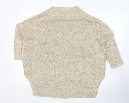Womens UK Size M H&M Beige Pullover Jumper