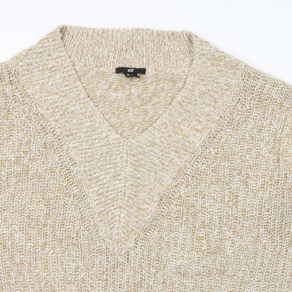 Womens UK Size M H&M Beige Pullover Jumper