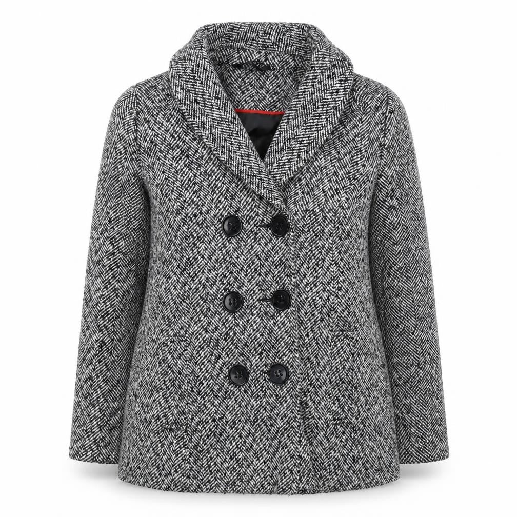 Womens UK Size 12 Classics White Pea Coat