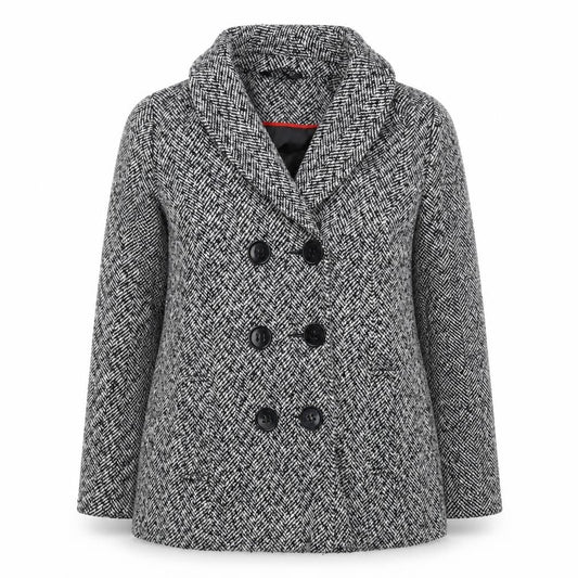 Womens UK Size 12 Classics White Pea Coat