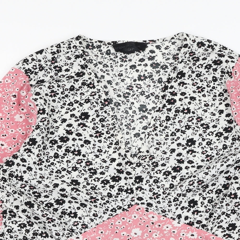 Womens UK Size S Wednesday's Girl Pink Basic Blouse