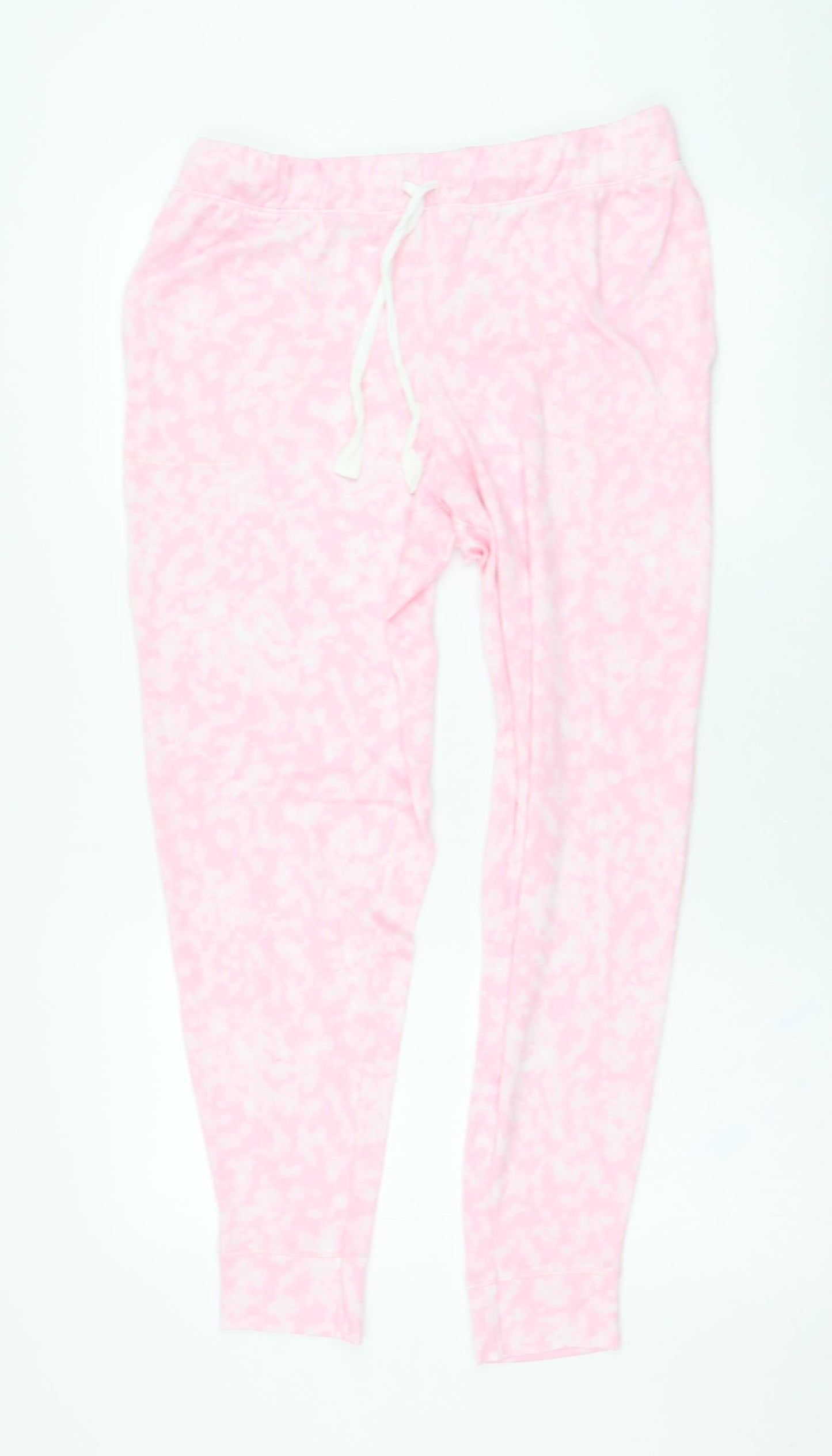 Womens UK Size L Preworn Regular Fit Jogger Pink Trousers