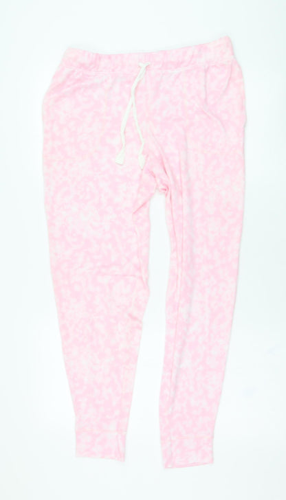 Womens UK Size L Preworn Regular Fit Jogger Pink Trousers