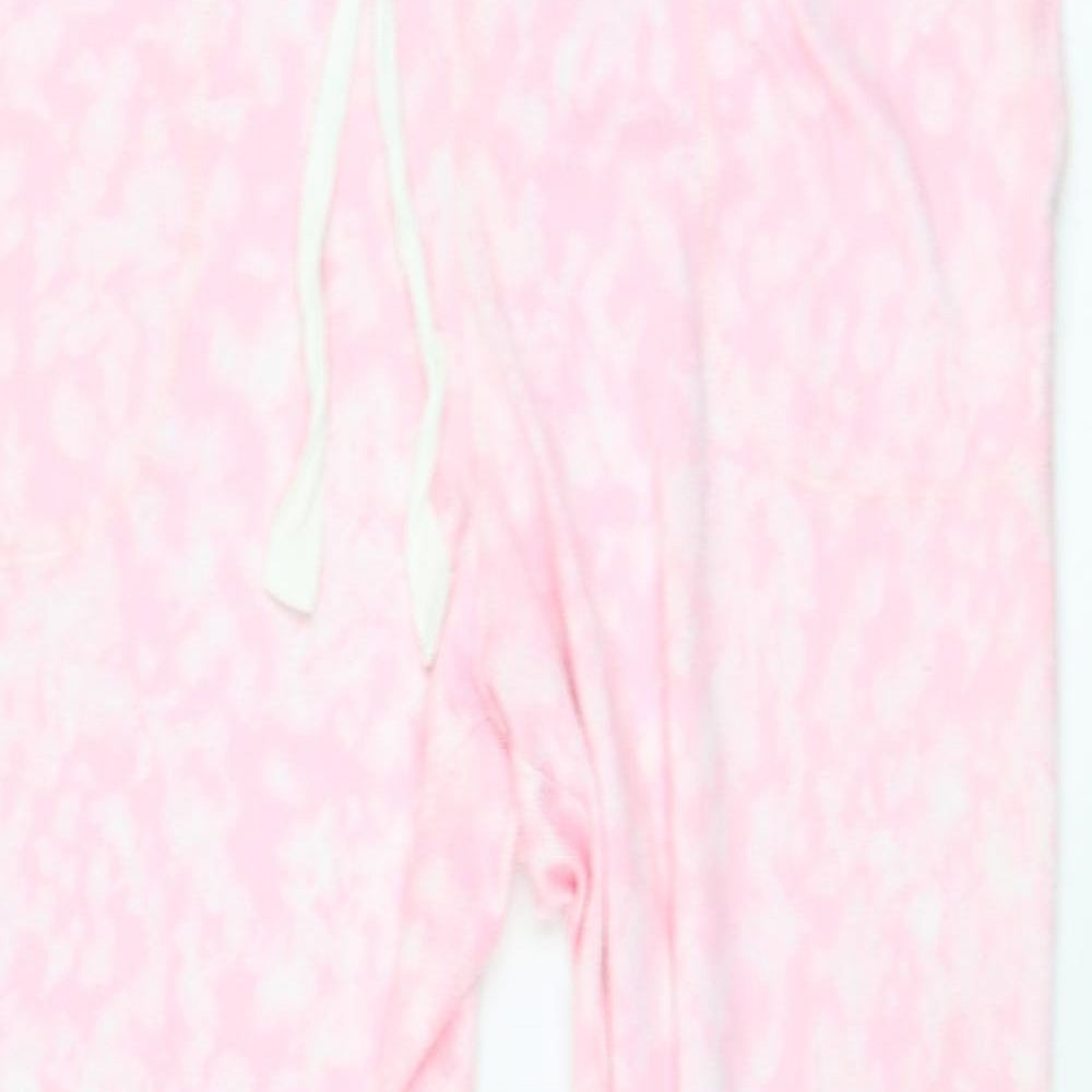 Womens UK Size L Preworn Regular Fit Jogger Pink Trousers