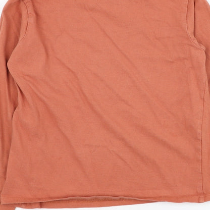 Primark Girls Orange  Cotton Basic T-Shirt Size 7-8 Years Off the Shoulder Pullover - J'adore