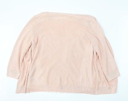 Womens UK Size 12 Marks and Spencer Pink Cardigan Jumper