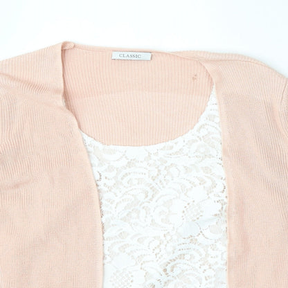 Womens UK Size 12 Marks and Spencer Pink Cardigan Jumper