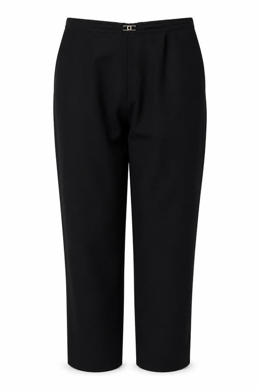 Womens UK Size 18 Classic Regular Fit  Black Trousers