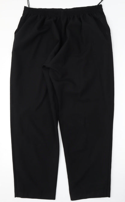 Classic Womens Black  Polyester Trousers  Size 18 L30 in Regular