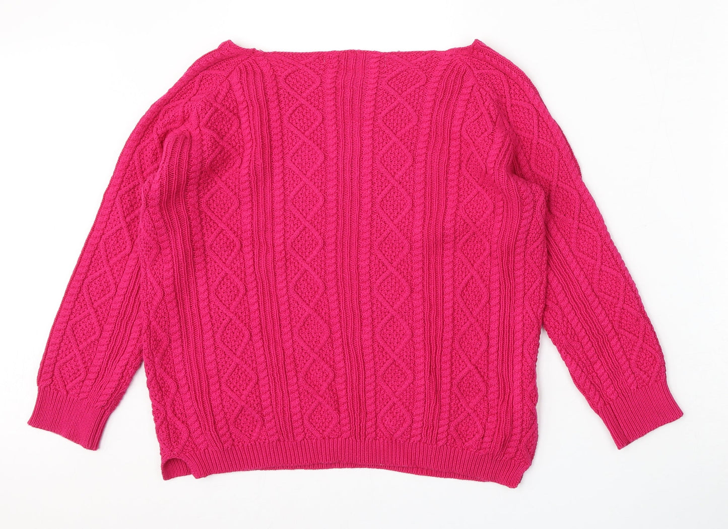 Womens UK Size M Tru Collection Pink Pullover Jumper