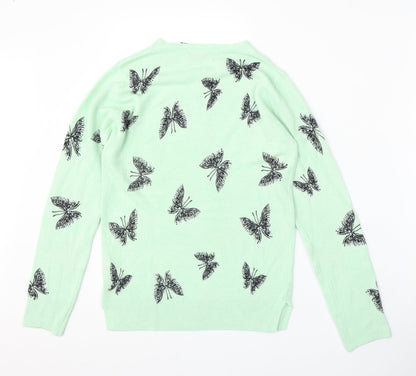 Womens UK Size 6 Marks and Spencer Green Pullover Jumper