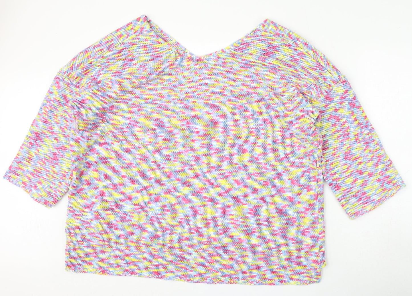 Womens UK Size 16 Preworn Multicoloured Pullover Jumper
