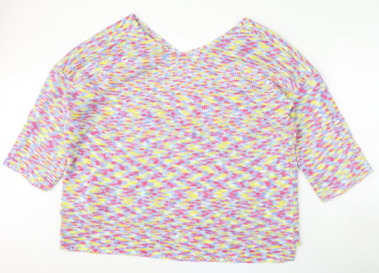 Womens UK Size 16 Preworn Multicoloured Pullover Jumper