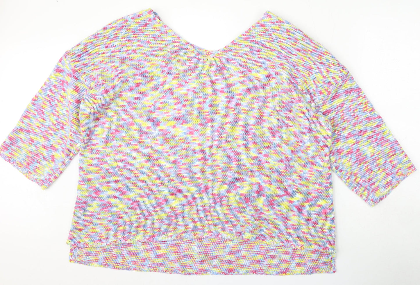 Womens UK Size 16 Preworn Multicoloured Pullover Jumper