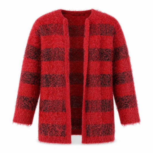 Womens UK Size S ESMARA Red Cardigan Jumper