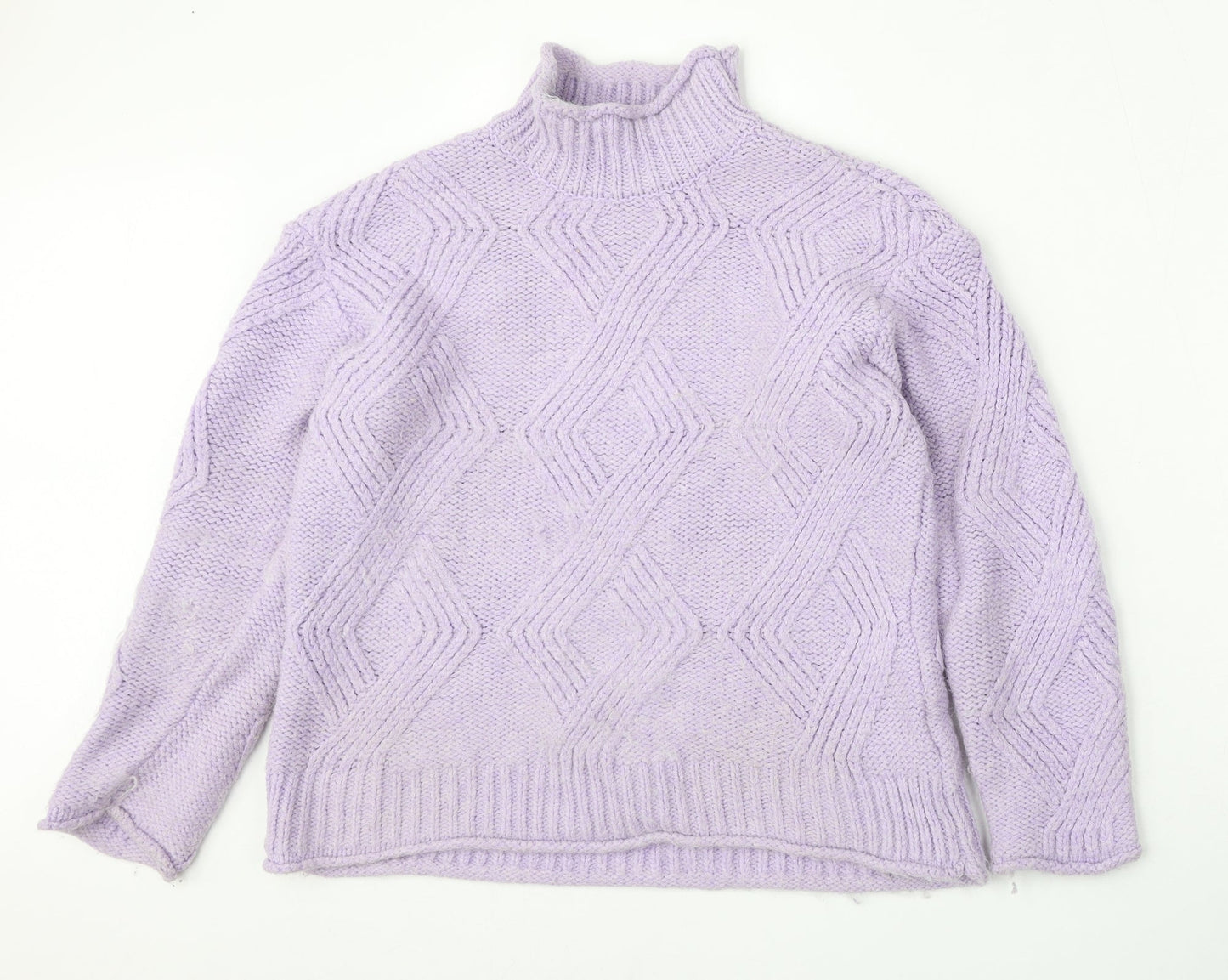 Womens UK Size XS Marks and Spencer Purple Pullover Jumper