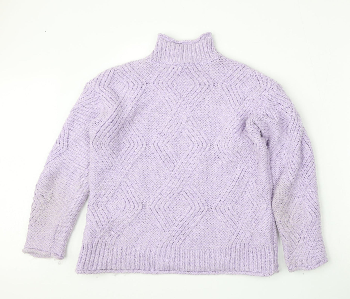 Womens UK Size XS Marks and Spencer Purple Pullover Jumper