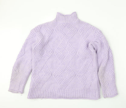 Womens UK Size XS Marks and Spencer Purple Pullover Jumper