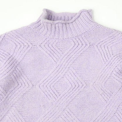 Womens UK Size XS Marks and Spencer Purple Pullover Jumper
