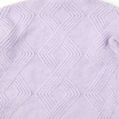Womens UK Size XS Marks and Spencer Purple Pullover Jumper