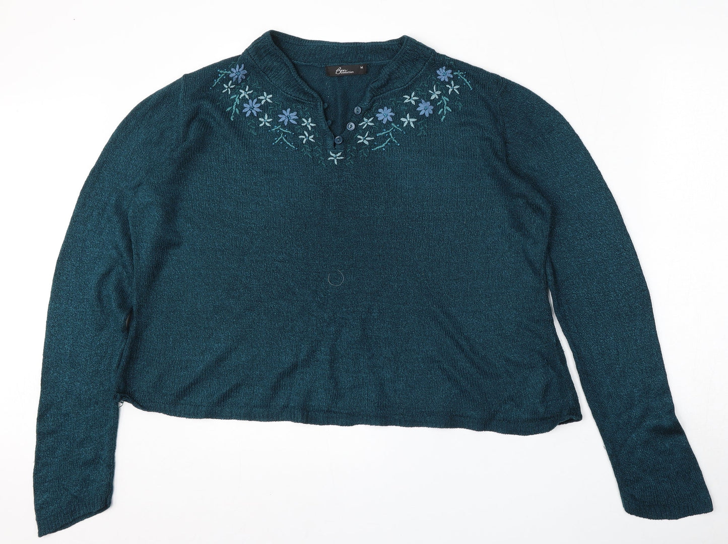Womens UK Size 14 BM Collection Blue Pullover Jumper