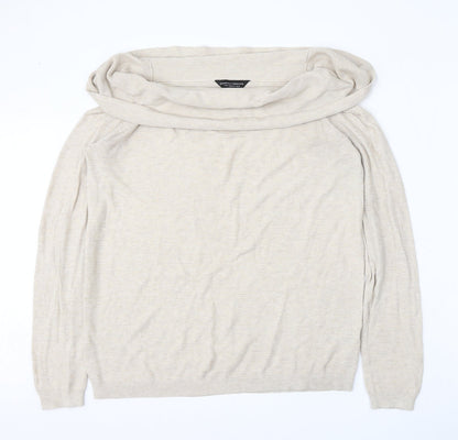 Womens UK Size 16 Dorothy Perkins Beige Pullover Jumper