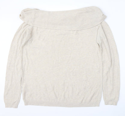 Womens UK Size 16 Dorothy Perkins Beige Pullover Jumper