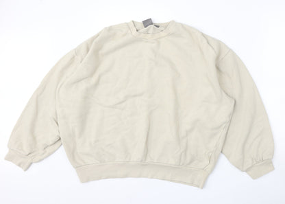 Womens UK Size S ASOS Beige Pullover Sweatshirt