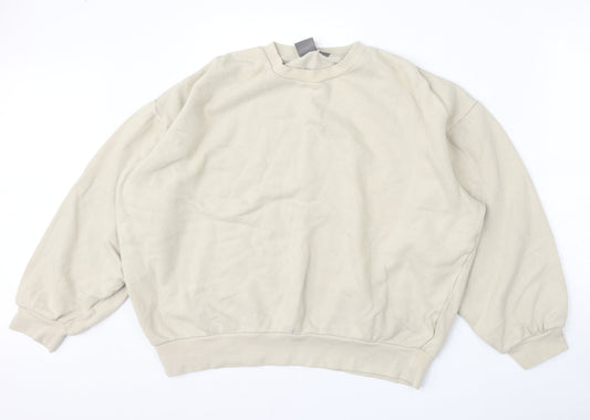 Womens UK Size S ASOS Beige Pullover Sweatshirt