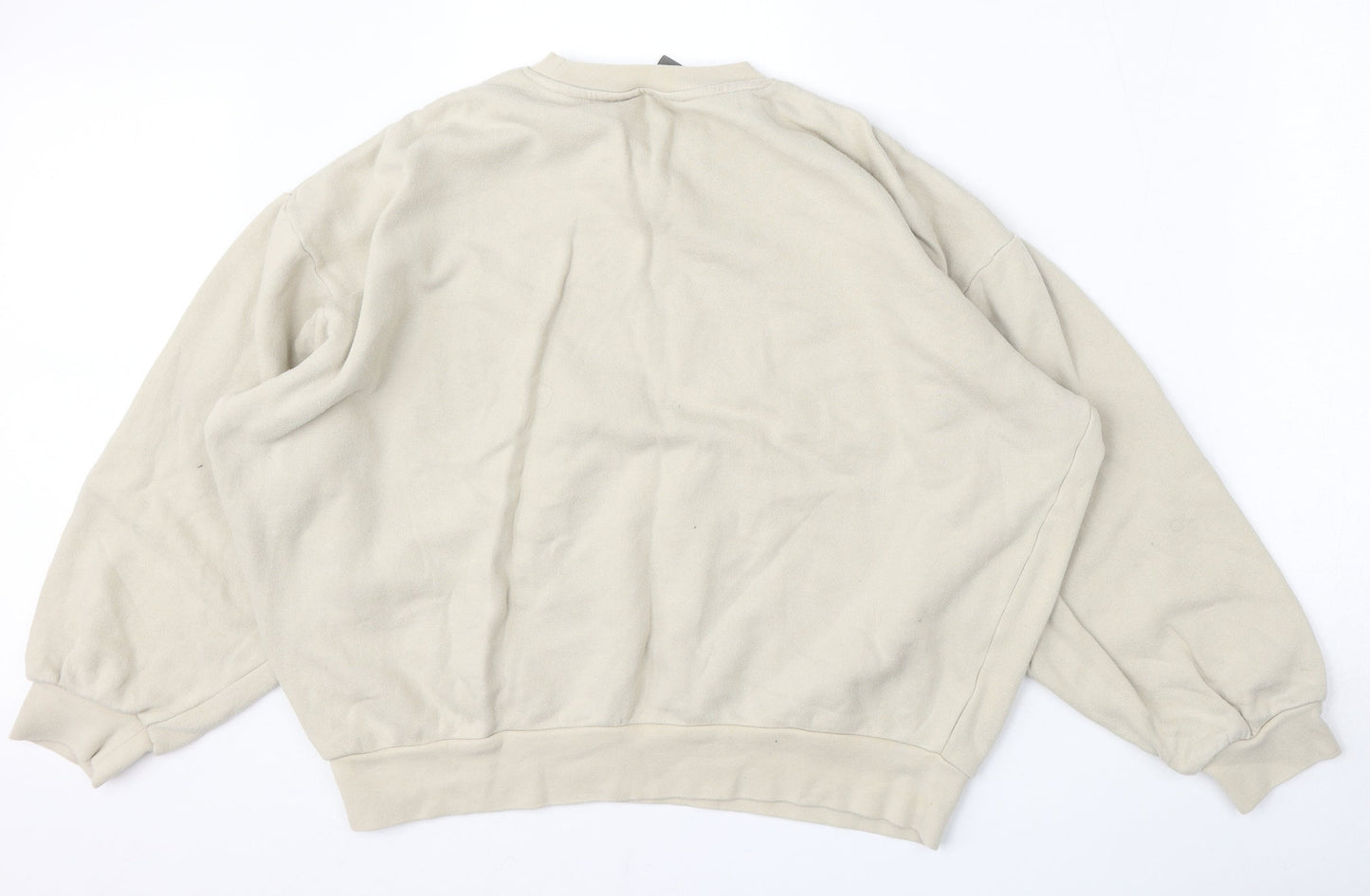Womens UK Size S ASOS Beige Pullover Sweatshirt