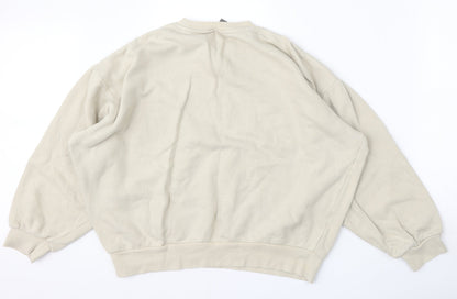 Womens UK Size S ASOS Beige Pullover Sweatshirt