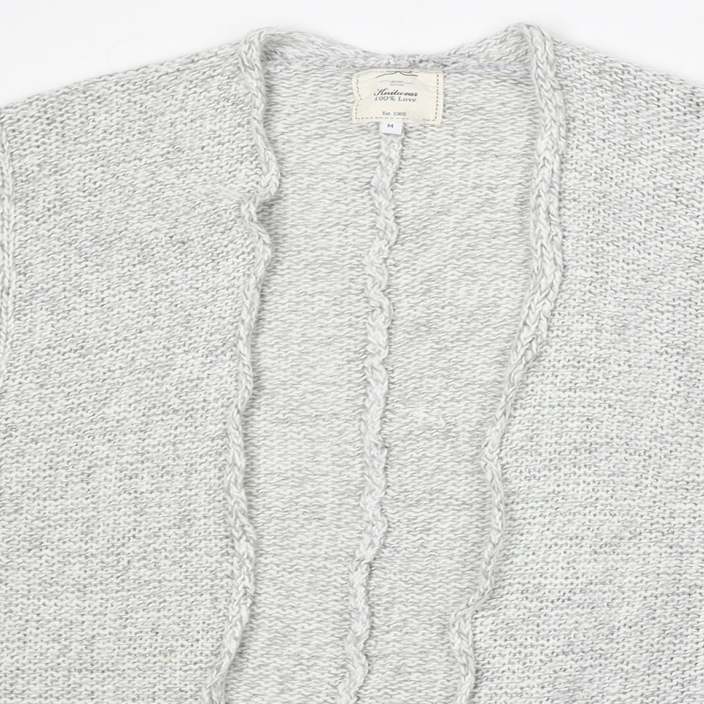Womens UK Size M New Look Grey Cardigan Jumper