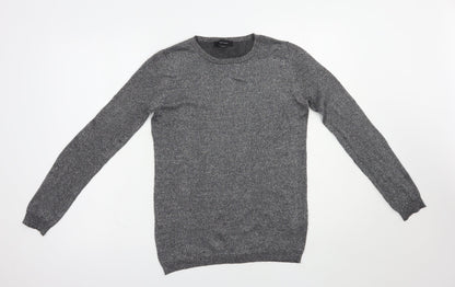Atmosphere Womens Silver Crew Neck  Viscose Pullover Jumper Size 8