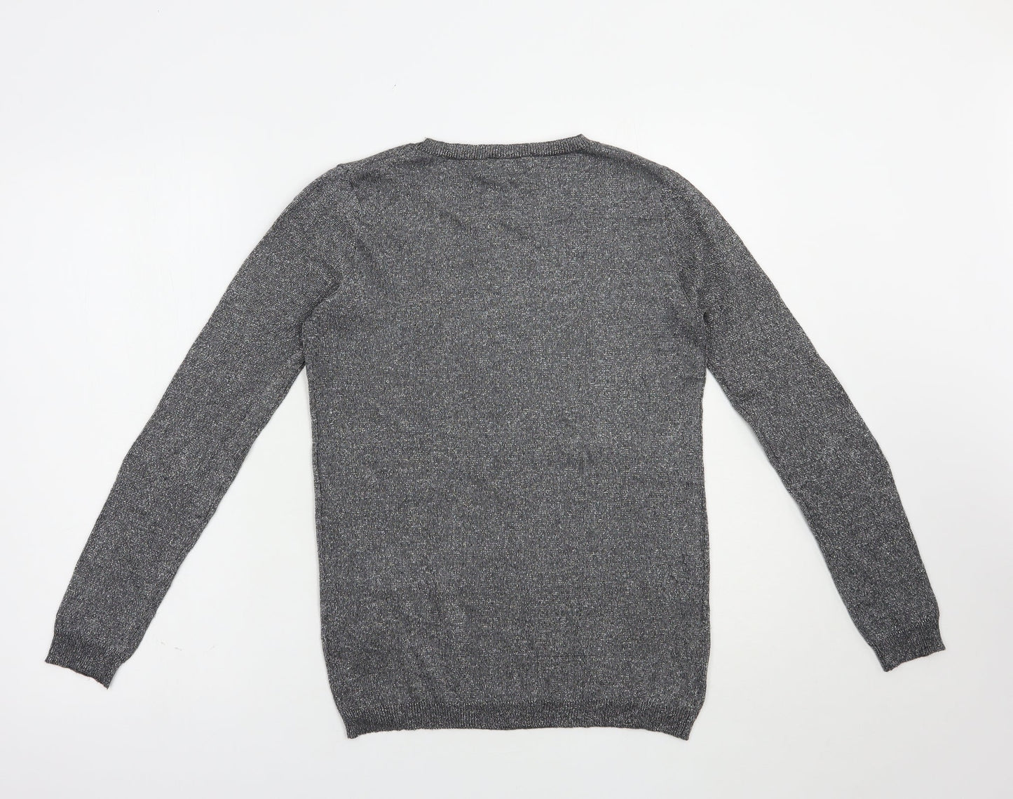 Atmosphere Womens Silver Crew Neck  Viscose Pullover Jumper Size 8