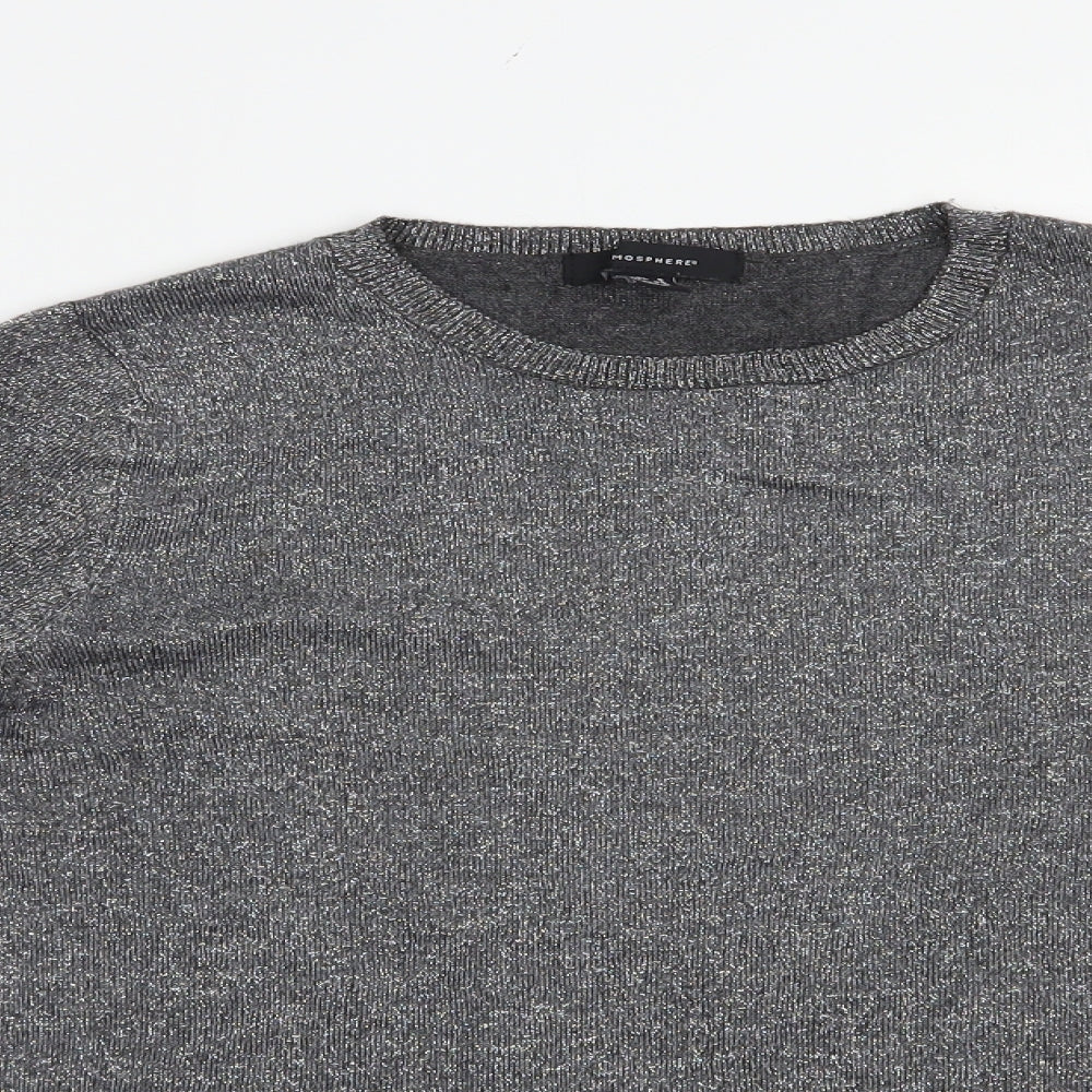 Atmosphere Womens Silver Crew Neck  Viscose Pullover Jumper Size 8