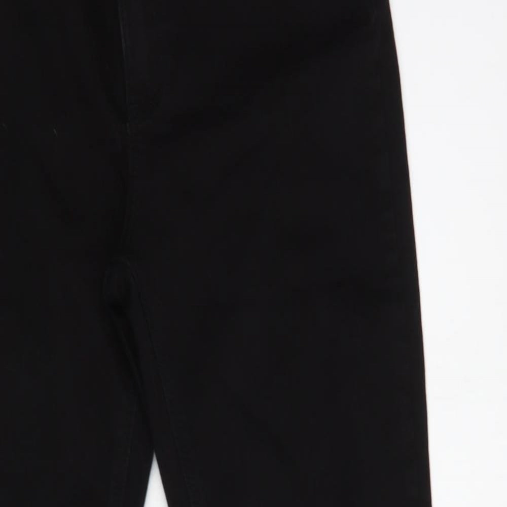 Denim Co. Womens Black  Cotton Skinny Jeans Size 12 L28 in Regular Button