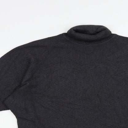 Primark Womens Grey Roll Neck  Viscose Pullover Jumper Size 8